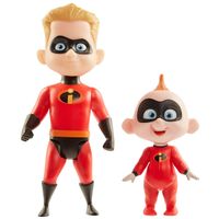 Los Increíbles Figuras Dash y Jack-Jack