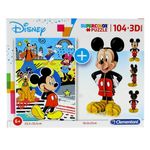 Mickey-Mouse-Puzzle-104-Piezas-con-modelo-3D