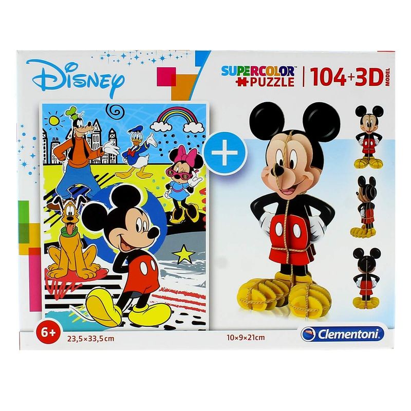 Mickey-Mouse-Puzzle-104-Piezas-con-modelo-3D