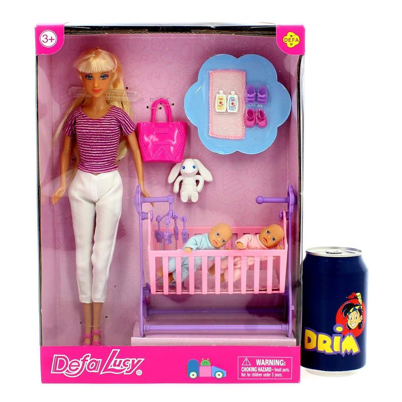 Defa-Lucy-Muñeca-Mama-con-Gemelos-y-Cuna-Surtido_4