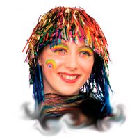 Peluca Multicolor Metalizada