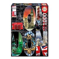 Puzzle Collage de Londres de 1000 Piezas