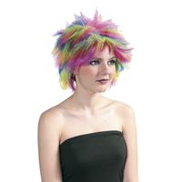 Peluca Multicolor Corta