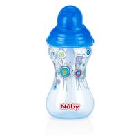 Taza con cañita 300 ml Azul