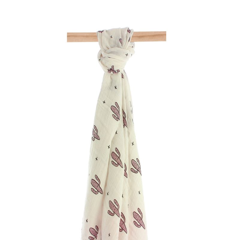 Muselina-Bambu-120x120-cm-Cactus-Rosa