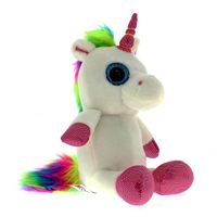 Unicornio Peluche Sentado 25 cm