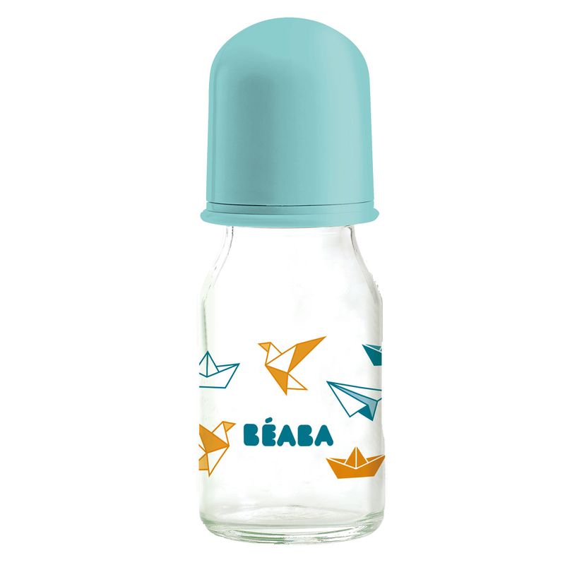 Biberon-Cristal-110-Ml-Origami-Azul