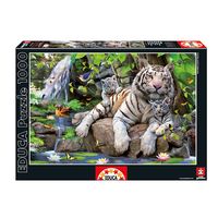 Puzzle 1000 Piezas Tigres Blancos