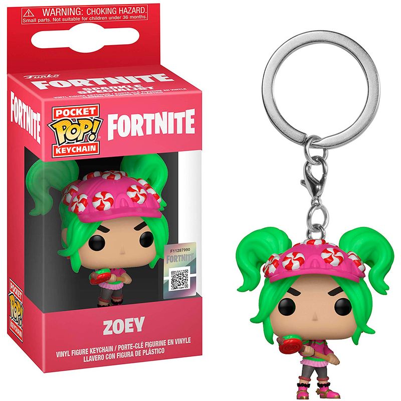 Funko-POP-Fortnite-Keychain-Llavero-Zoey