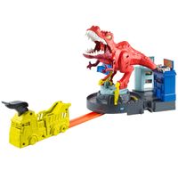 Hot Wheels City Alboroto del Dinosaurio T-Rex
