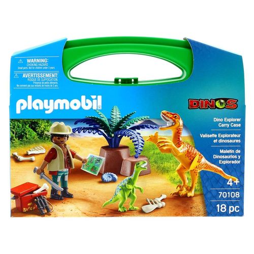 Playmobil Dinos Maletín Grande Dinos y Explorador