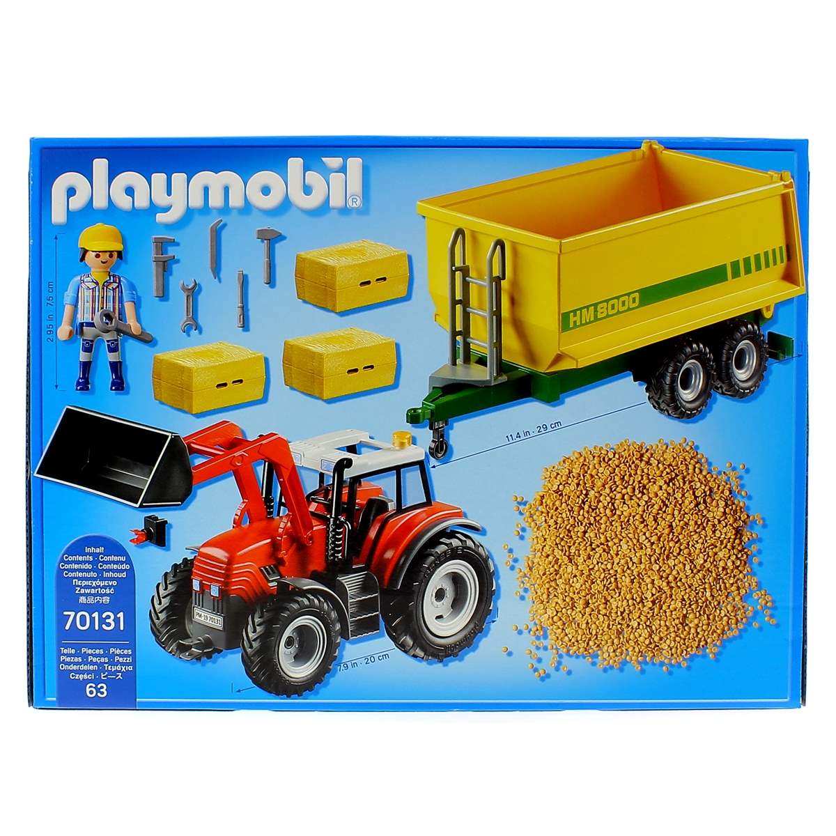 Playmobil Country Tractor con Remolque Drim