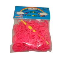 300 Gomas Rosas Pulseras