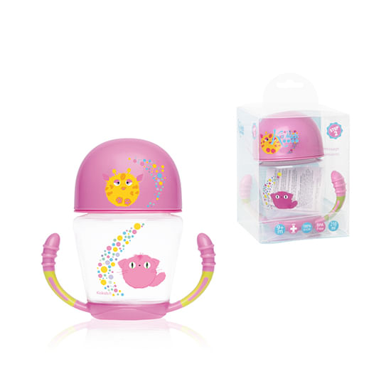 Kiokids-Taza-silicona-con-asas-y-tapa--210ml-Rosa_1