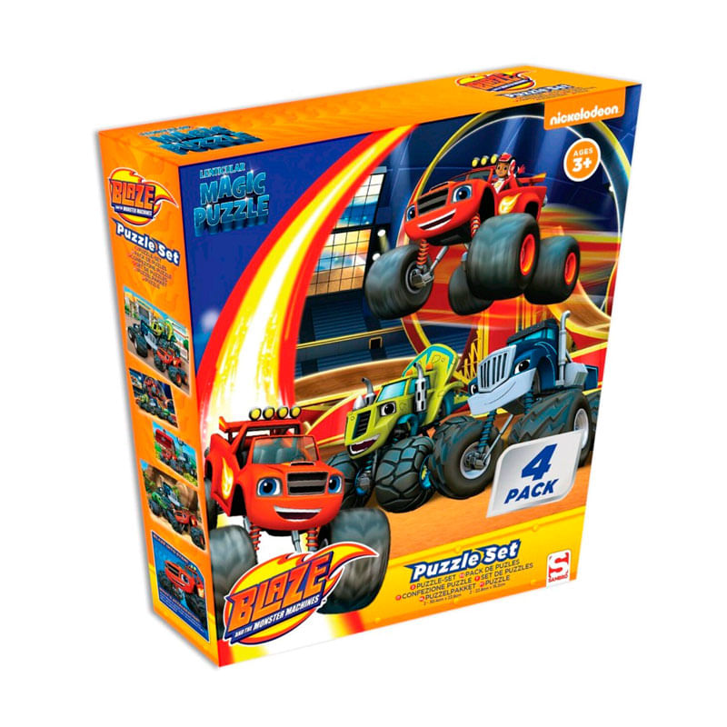 Blaze---The-Monster-Machines-4-Puzzles-en-3D