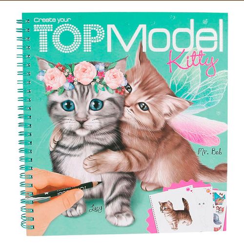 Top Model Libro Colorear Kitty