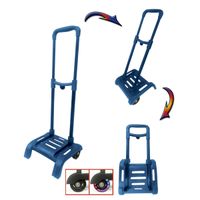 Carro Mochila Plegable Azul