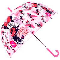 Minnie Mouse Paraguas Automático Transparente