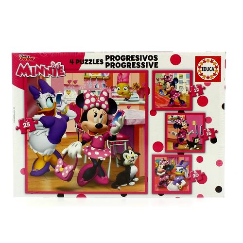 Minnie Mouse Puzzle Progresivo Ayudantes Felices