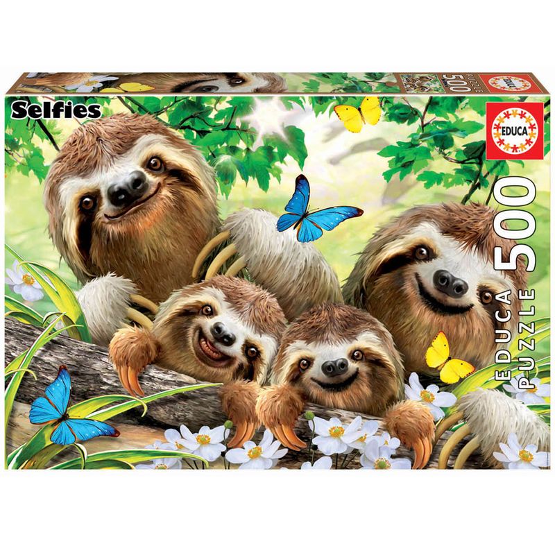 Puzzle-Familia-Perezosos-500-Piezas