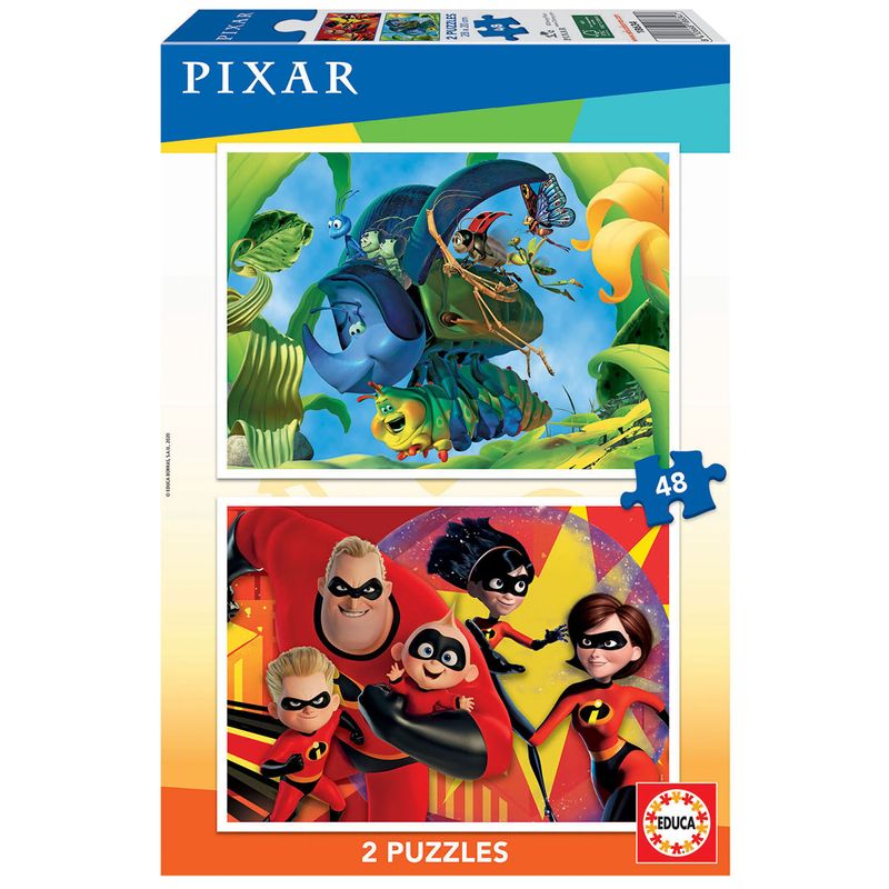 Disney-Pixar-Puzzle-2x48-Piezas