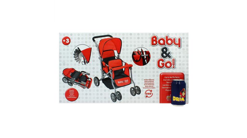 Carro de Muñecas Gemelar Baby & Go