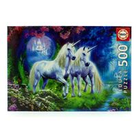 Puzzle Unicornios en el Bosque de 500 Piezas