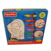 Manopla de baño con colores Little People