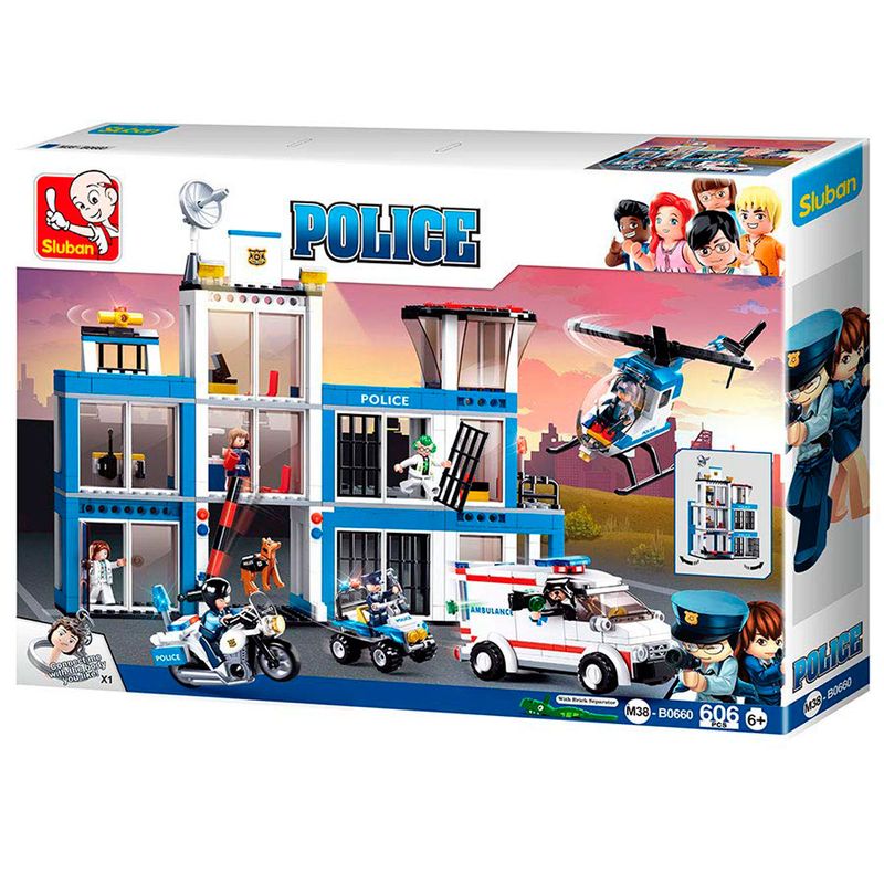 Sluban-Bloques-de-Construccion-Comando-Policia