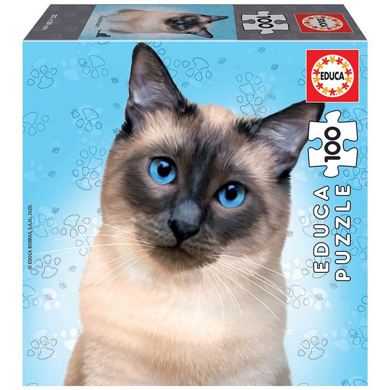 Puzzle-Gato-Siamese-100-Piezas