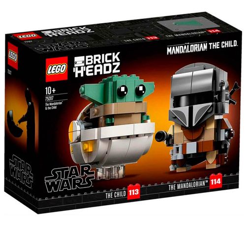 Lego Star Wars BrickHeadz El Mandaloriano y Niño