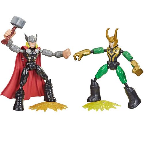 Los Vengadores Bend and Flex Thor vs Loki