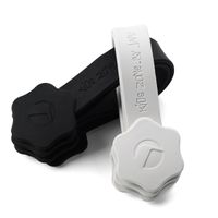 Pack 4 Uni Pinza Imán Sujeta Muselinas Negra/blanc
