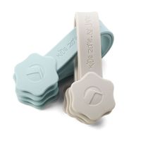 Pack 4 Uni. Pinza Imán Sujeta Muselinas Azul/Blanc