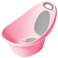 Bañera con Antideslizante y Tope Rosa