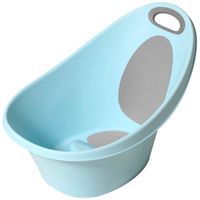 Bañera con Tope y Antideslizante Azul