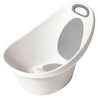 Bañera con Tope y Antideslizante Blanco