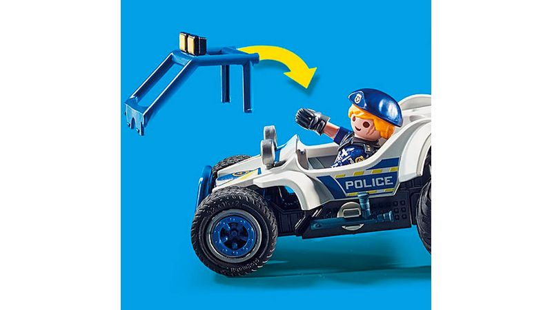 Playmobil City Action Moto de Policía: Persecución del Ladrón del