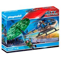 Playmobil City Action Helicóptero Paracaídas