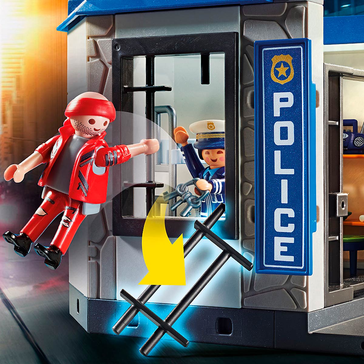 Playmobil city action comisaría online de policía con prisión