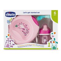 Vajilla Infantil de 3 piezas  +6 Meses Rosa