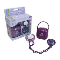 Set de Regalo Chupete 3 Piezas Monster Lila