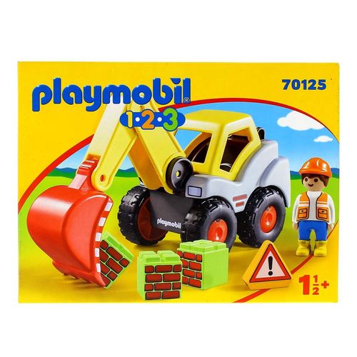 Playmobil 1.2.3 Pala Excavadora