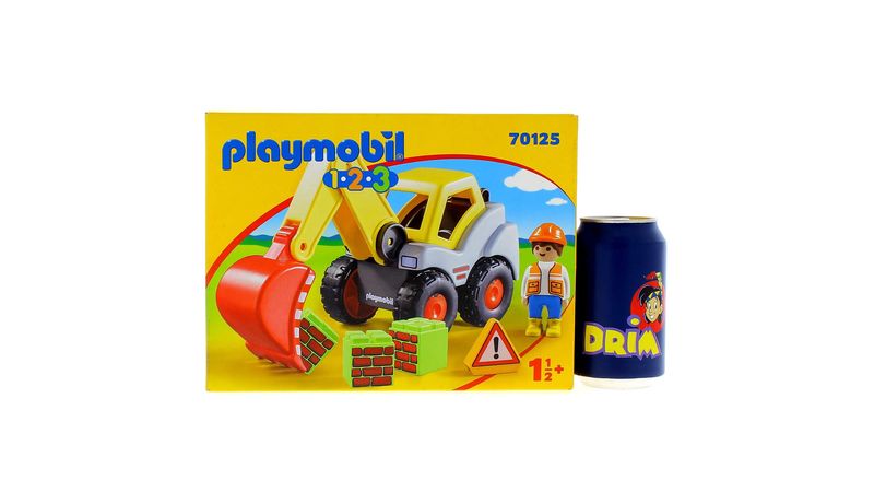 Playmobil 1.2.3. Backhoe loader - 70125