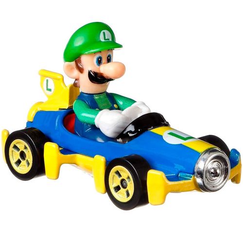 Hot Wheels MarioKart Vehículo Luigi