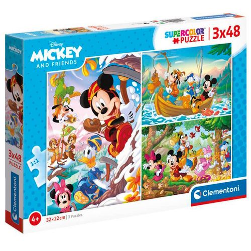 Puzzle Mickey & Friends 3x48 Piezas
