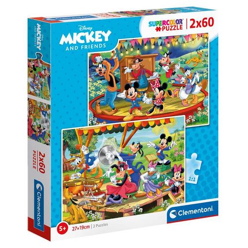 Puzzle Mickey & Friends 2x60 Piezas