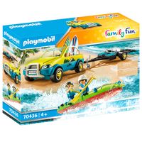 Playmobil Family Fun Coche de Playa con Canoa