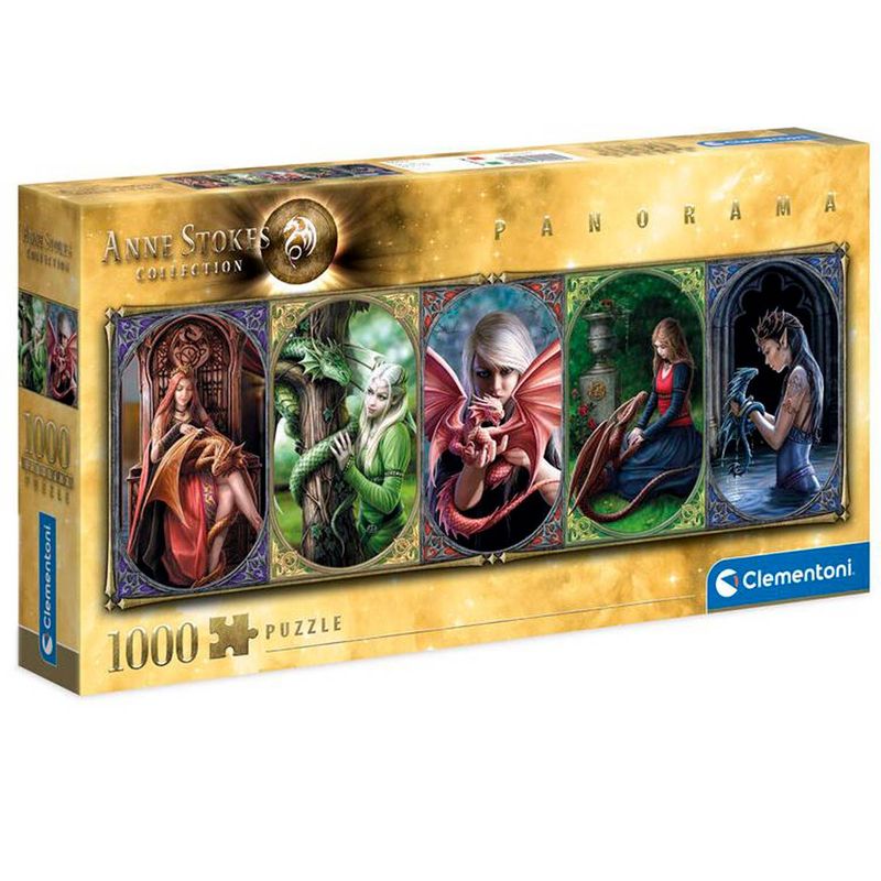 Puzzle-Anna-Stokes-Amistad-Dragones-1000-Piezas