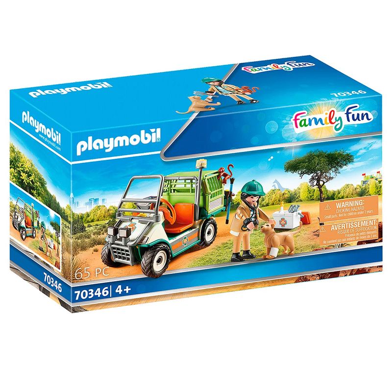 Playmobil-Family-Fun-Veterinario-de-Zoo-con-Coche